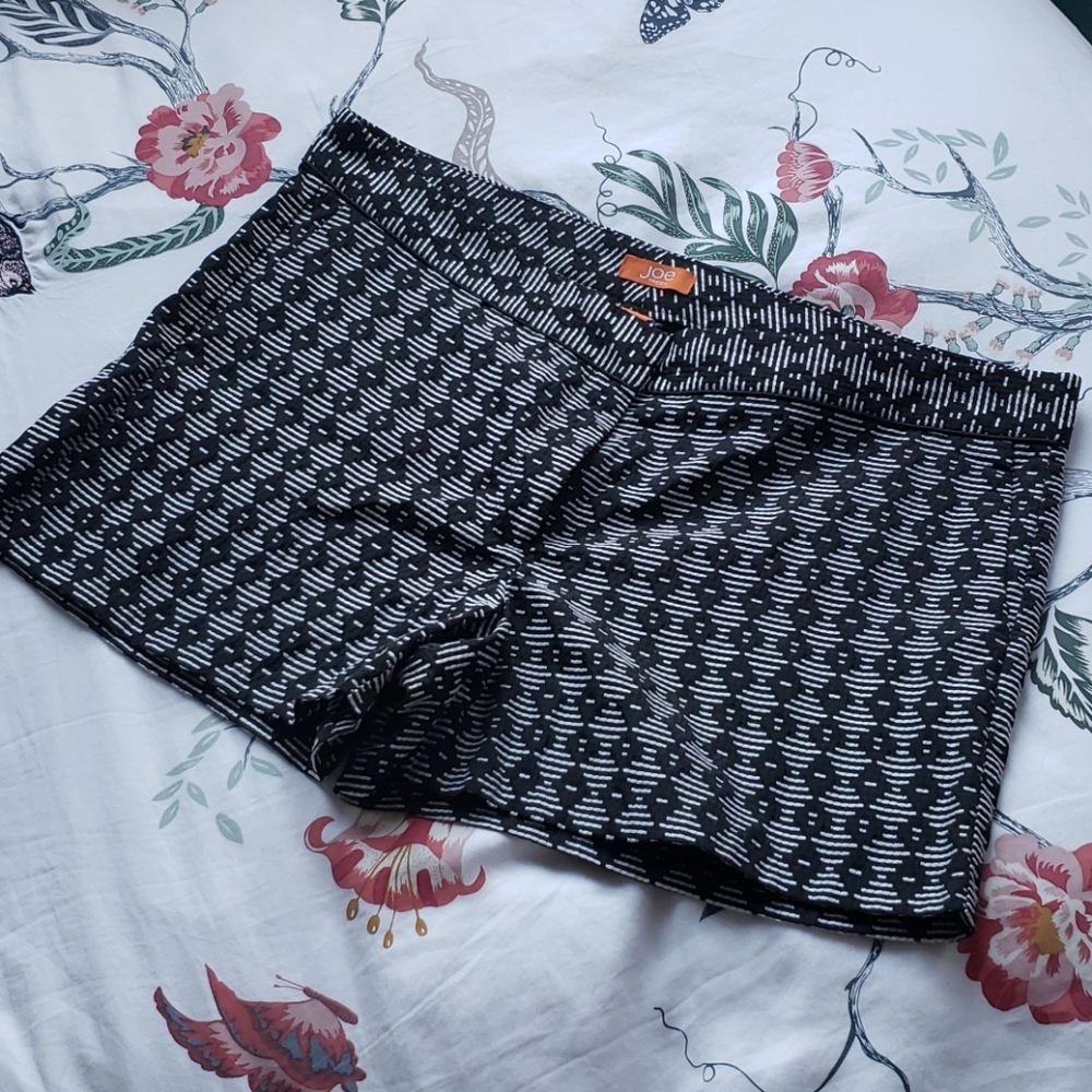 Black and white shorts